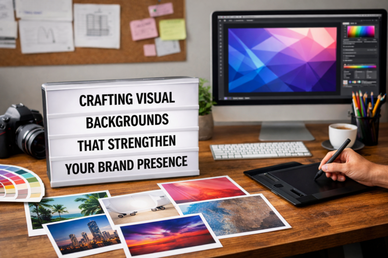 Crafting Visual Backgrounds That Strengthen Your Brand Presence