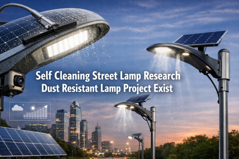 Self Cleaning Street Lamp Research Dust Resistant Lamp Project Exist