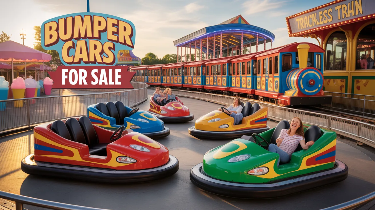Bumper Cars for Sale and Trackless Train for Sale: Exciting Amusement Park Attractions