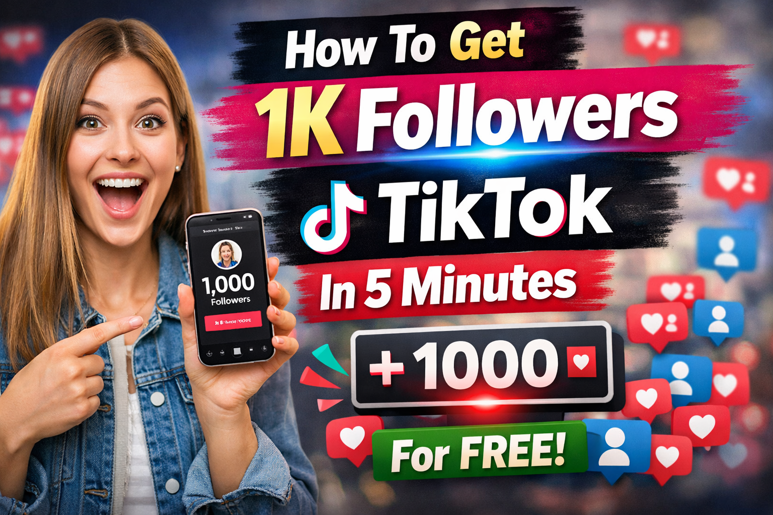 How To Get 1K Followers On TikTok In 5 Minutes For Free?