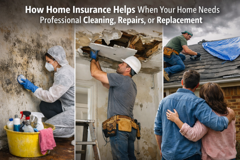 How Home Insurance Helps When Your Home Needs Professional Cleaning, Repairs, or Replacement