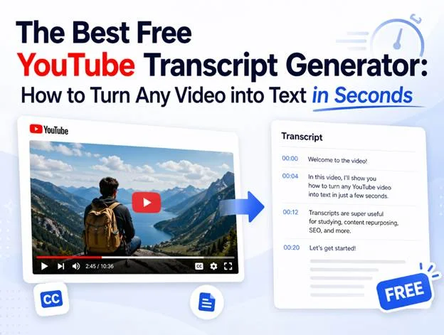 The Best Free YouTube Transcript Generator: How to Turn Any Video into Text in Seconds