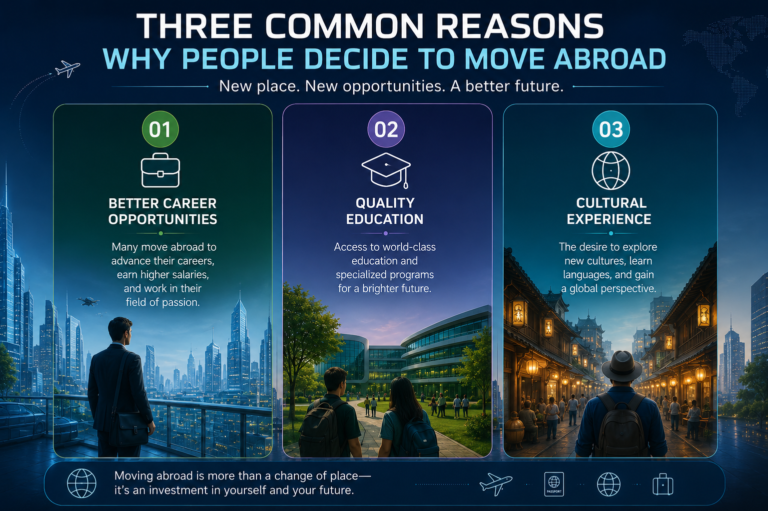 Three Common Reasons Why People Decide to Move Abroad